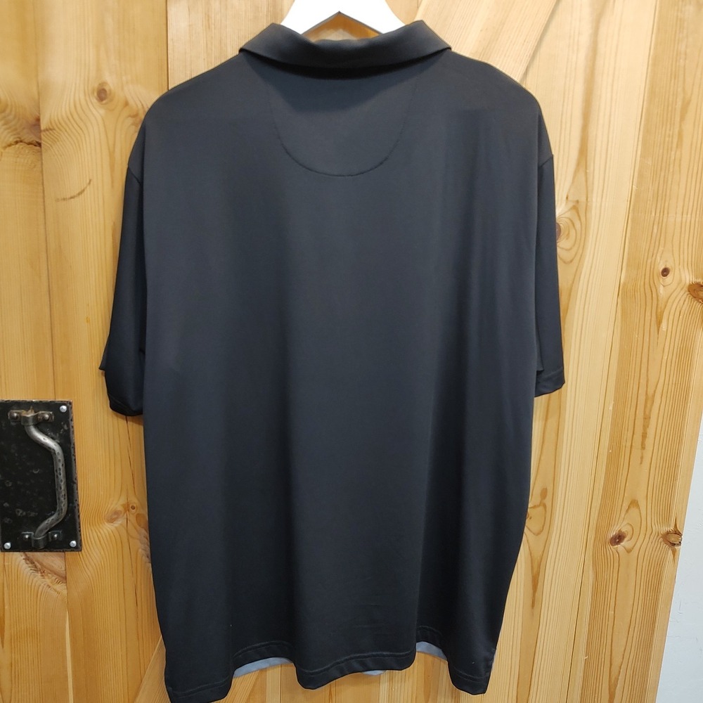 Ben Hogan Performance Polo Mens‎ Caviar Sz XL Ombre Black Grey Short Sleeve Golf - Picture 4 of 8
